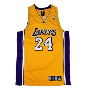 Authentic Adidas Kobe Bryant Jersey Los Angeles Lakers Gold Size 40